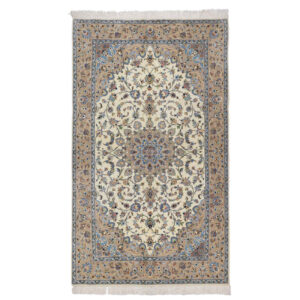 Tapis persan avec laine noué à la main authentique à Yazd Lachak Toranj