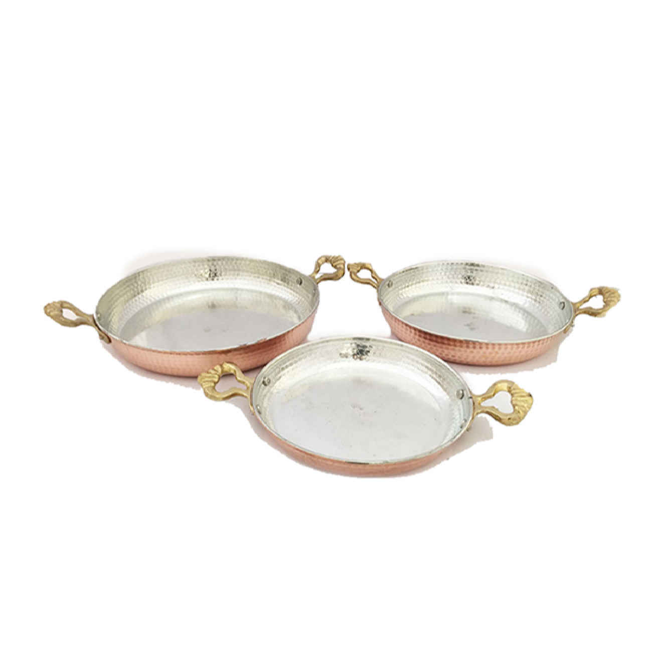 Poêle à frire en cuivre persan martelée – Modèle Saman