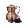 Carafe en cuivre perse martelé avec couvercle et poignée modèle Gulzar