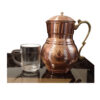 Carafe en cuivre perse martelé avec couvercle et poignée modèle Gulzar