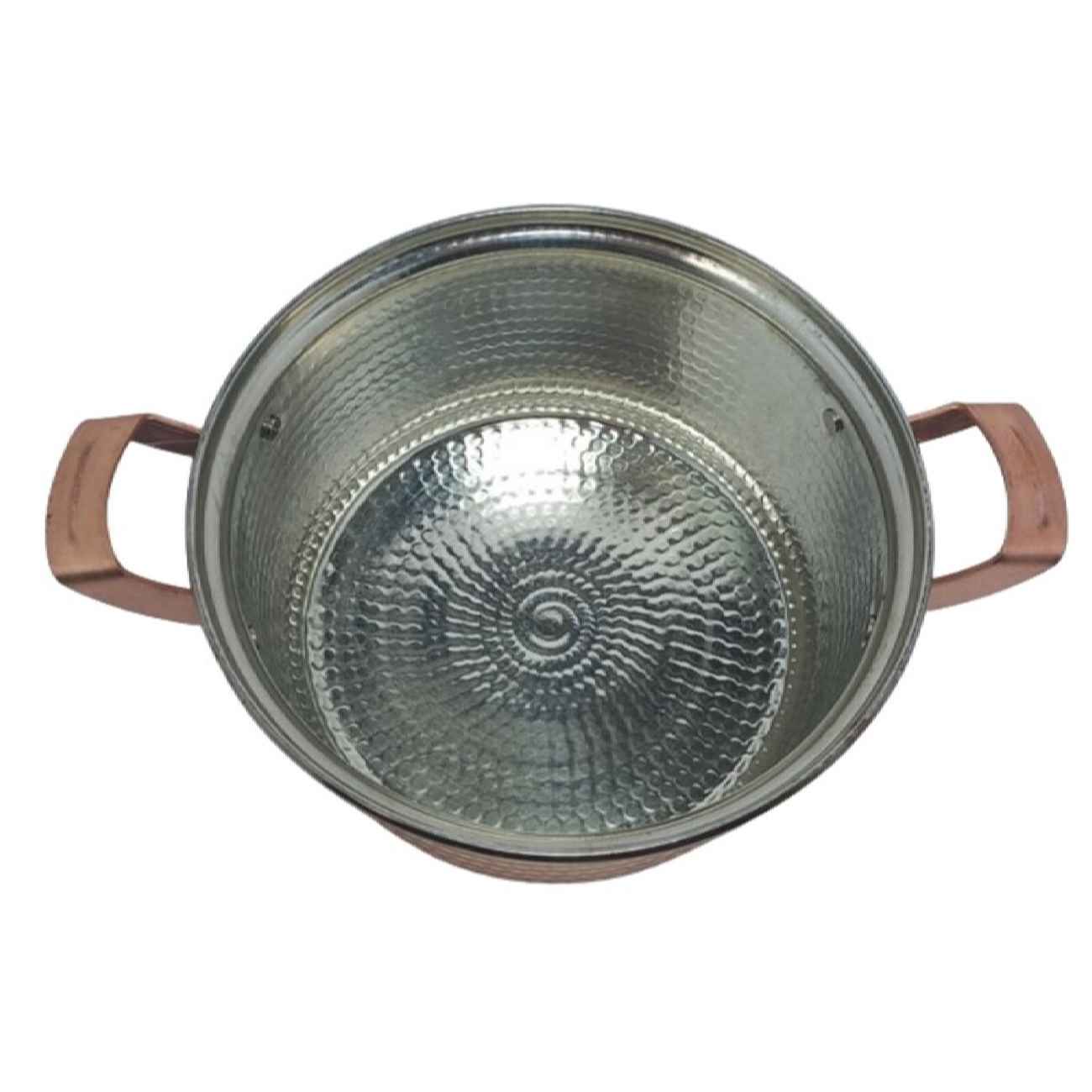 Marmite persane en cuivre – Martelé et fabriqué à la main Yekta