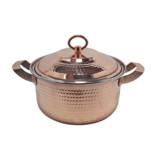 Casserole en cuivre iranienne – Design martelé fait main, modèle Yekta