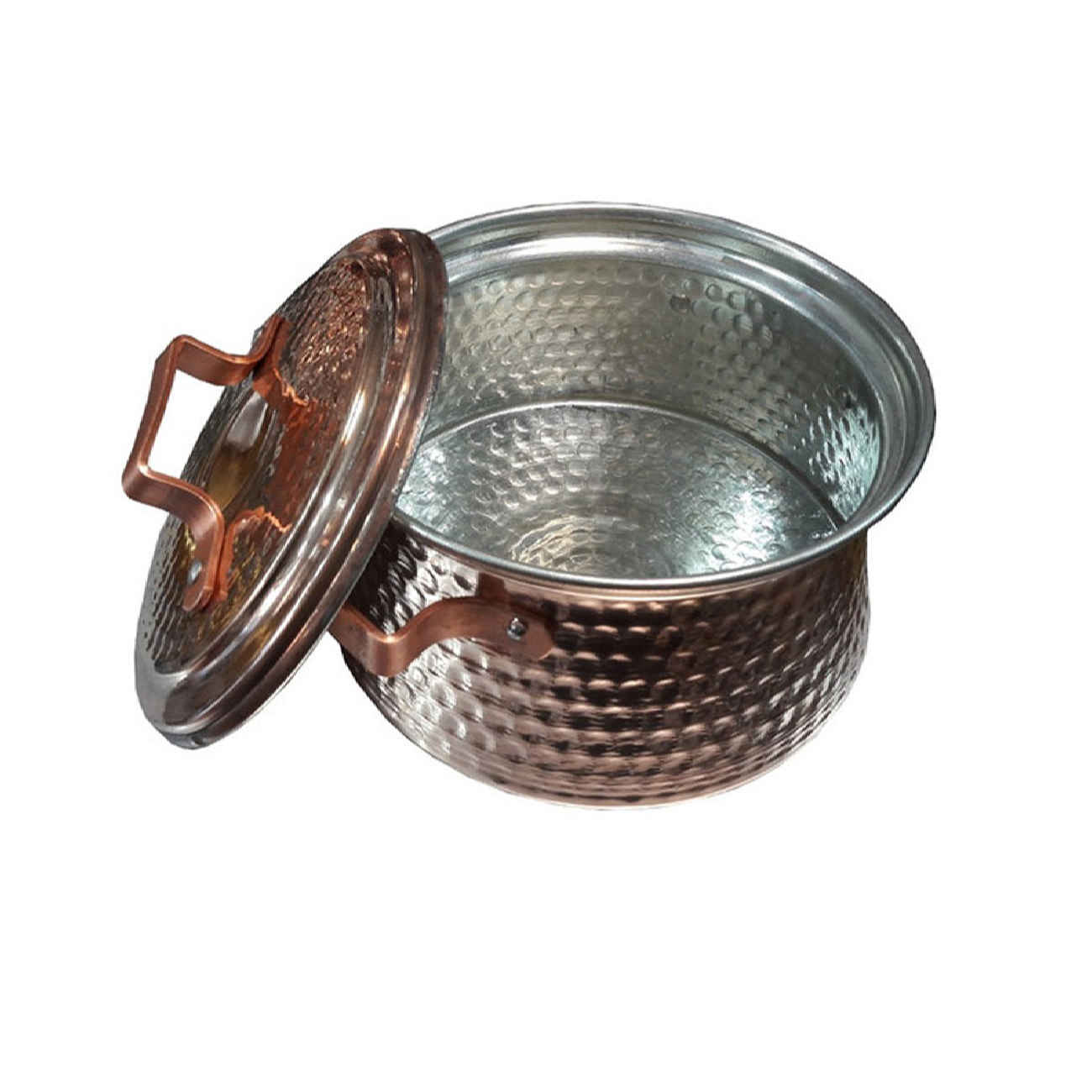 Marmite persane en cuivre – Martelé et fait main Aftab