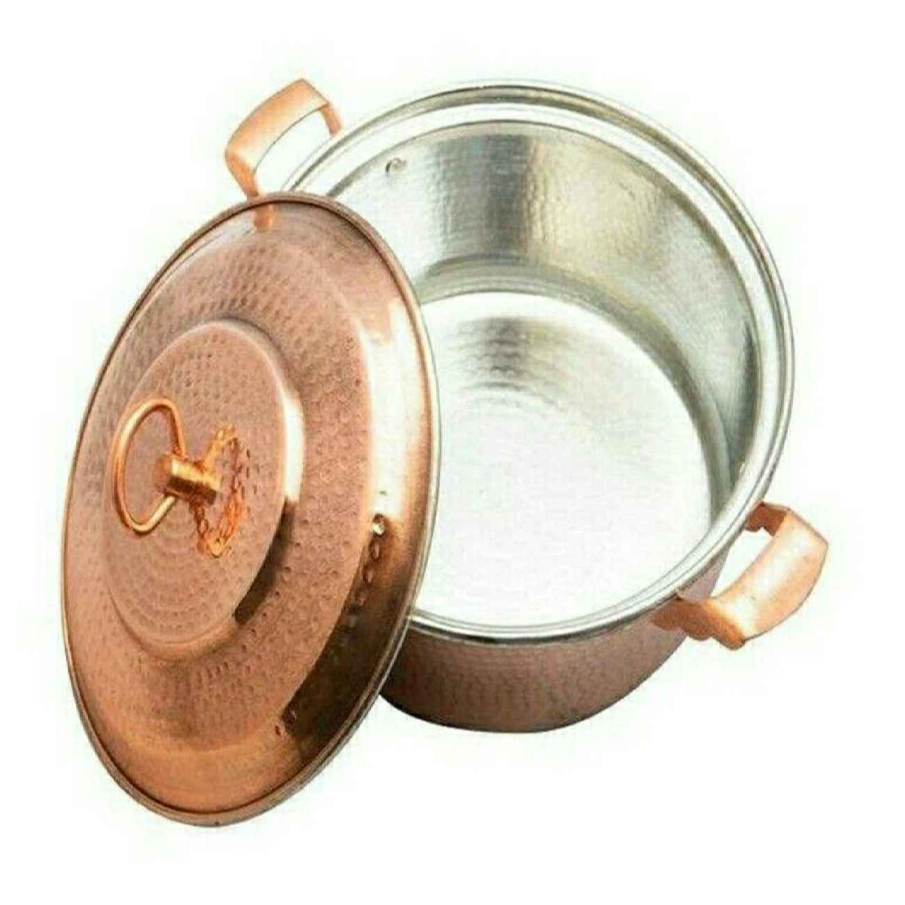 Marmite persane en cuivre – Style de cuisson traditionnel martelé Sepehr