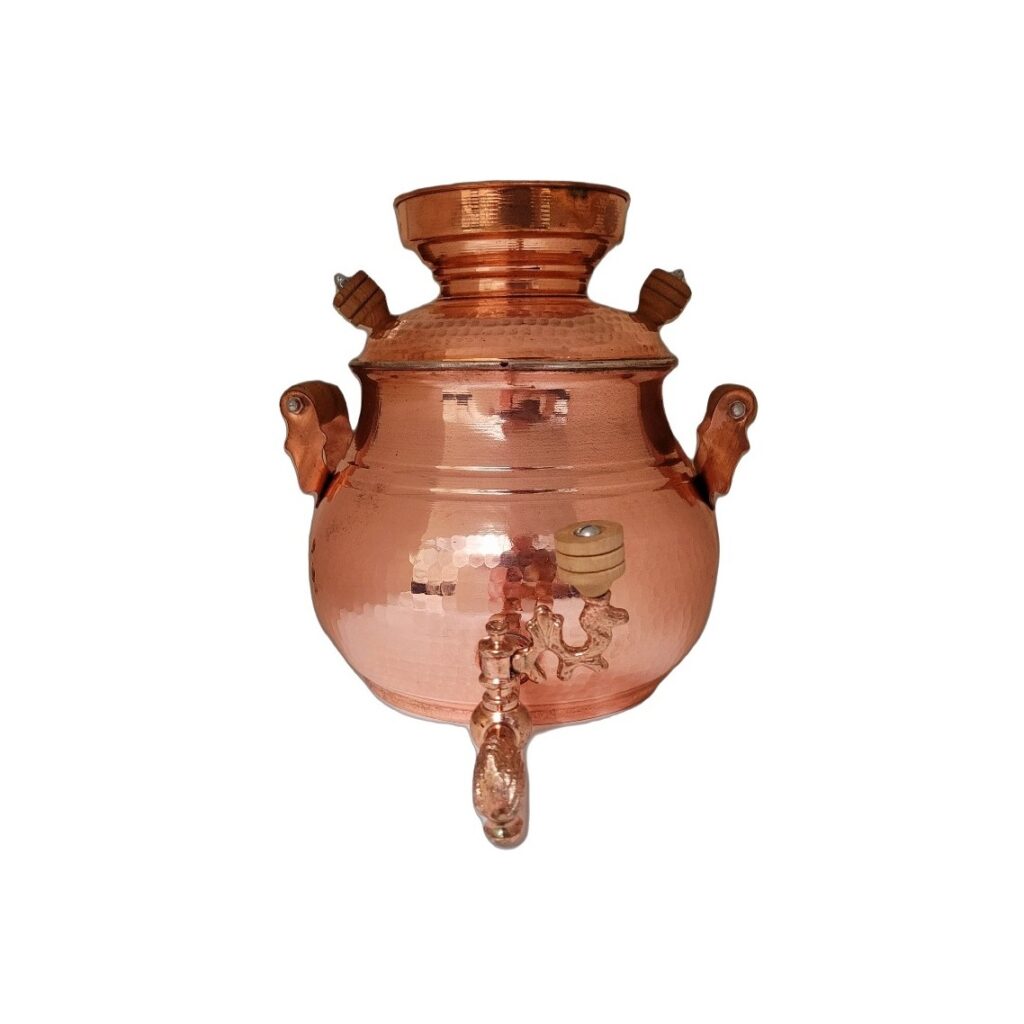 Samovar de thé en cuivre persan pour cuisinière Modèle Zohreh