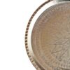 Plat de Service Persan en Cuivre Martelé Traditionnellement Gravé à la Main