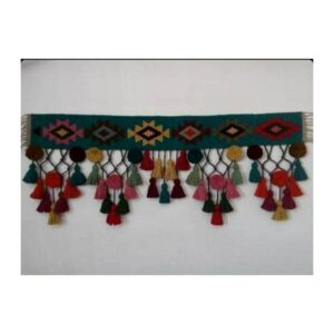 Tenture murale persane à pompons DIY – Tissée main traditionnelle