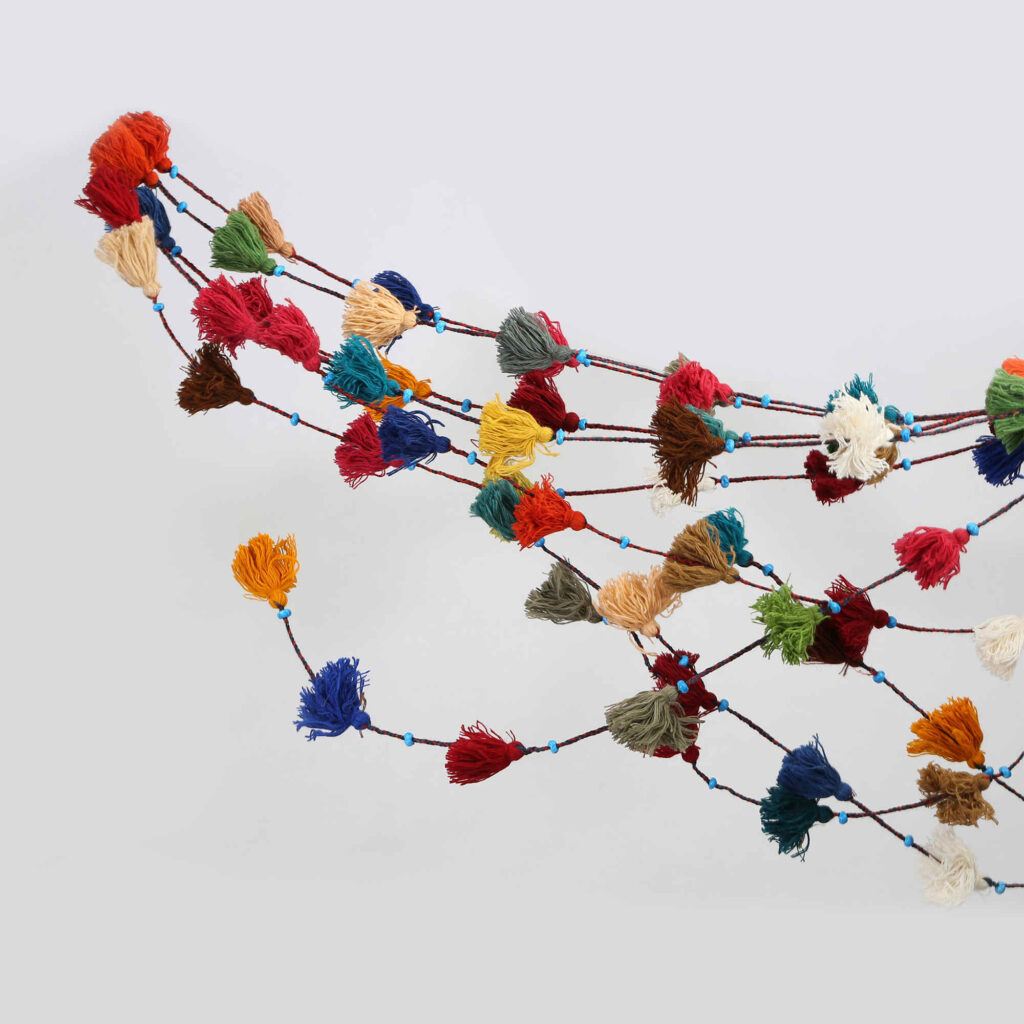 Tenture murale persane à pompons DIY – Lot de 10 pièces traditionnelles