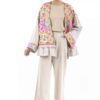 Manto persan brodé pour femmes avec design floral
