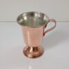 Tasse persane en cuivre - Fabriquée à la main avec anse pour boissons froides - Martelée Parastoo