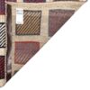 Tapis Gabbeh persan avec laine authentique tissé à la main en Fars à carreaux crème