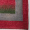 Tapis Gabbeh Persan en laine authentique tissé à la main dans le Fars, motifs d'arbres bordés