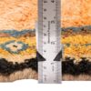 Tapis Gabbeh persan avec laine tissé à la main en Fars géométrique bordé