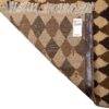 Tapis Gabbeh persan avec laine tissé à la main en Fars géométrique marron