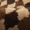 Tapis Gabbeh persan avec laine tissé à la main en Fars géométrique marron
