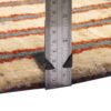 Tapis Gabbeh persan avec laine tissé à la main en Fars géométrique rayé crème