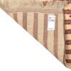 Tapis Gabbeh persan avec laine tissé à la main en Fars géométrique rayé crème