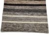 Tapis en laine Gabbeh persan tissé à la main rayé marron