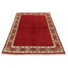 Tapis Gabbeh Persan en laine tissé à la main dans le Fars, floral et bordé