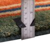 Tapis Gabbeh persan en laine tissé à la main en Fars géométrique orange