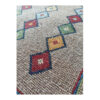 Tapis Gabbeh persan en laine tissé à la main en Shiraz géométrique marron