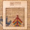 Tapis Gabbeh persan en laine tissé à la main en Fars bordé motifs animaliers