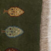 Tapis Gabbeh persan en laine tissé à la main en Shiraz motifs d'arbres verts