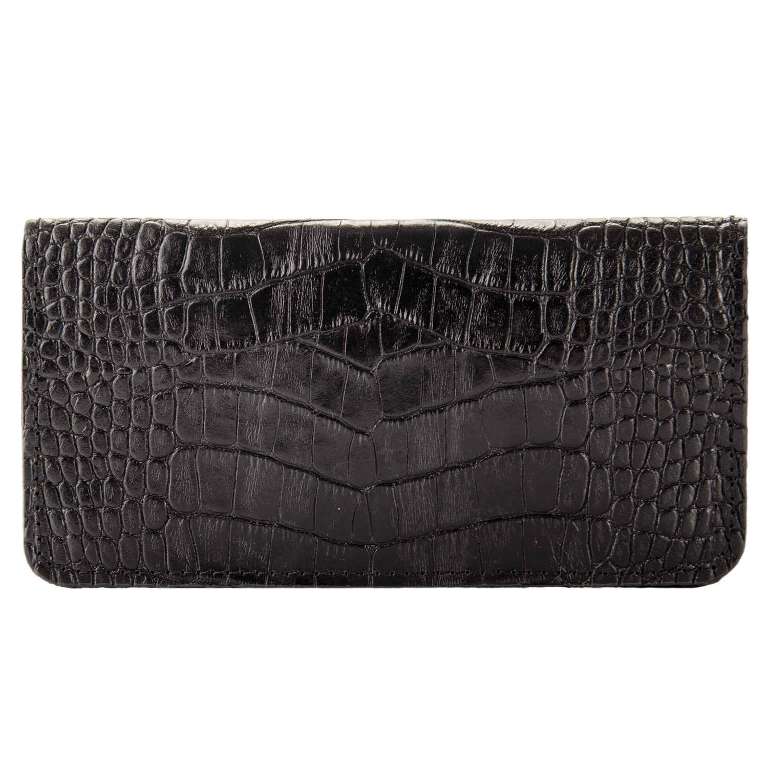 Portefeuille long en cuir persan avec design embossé