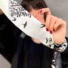 Foulard persan pour femme avec motif calligraphique