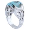 Bague Faite Main AM_4807 pour Homme avec Turquoise de Neyshabur