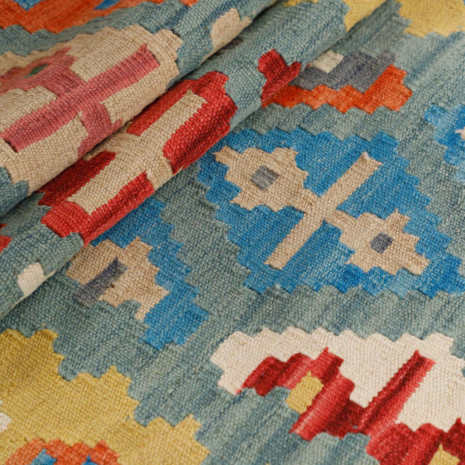 Chemin de Table Tapis Persan Tissé à la Main Style Qashqai