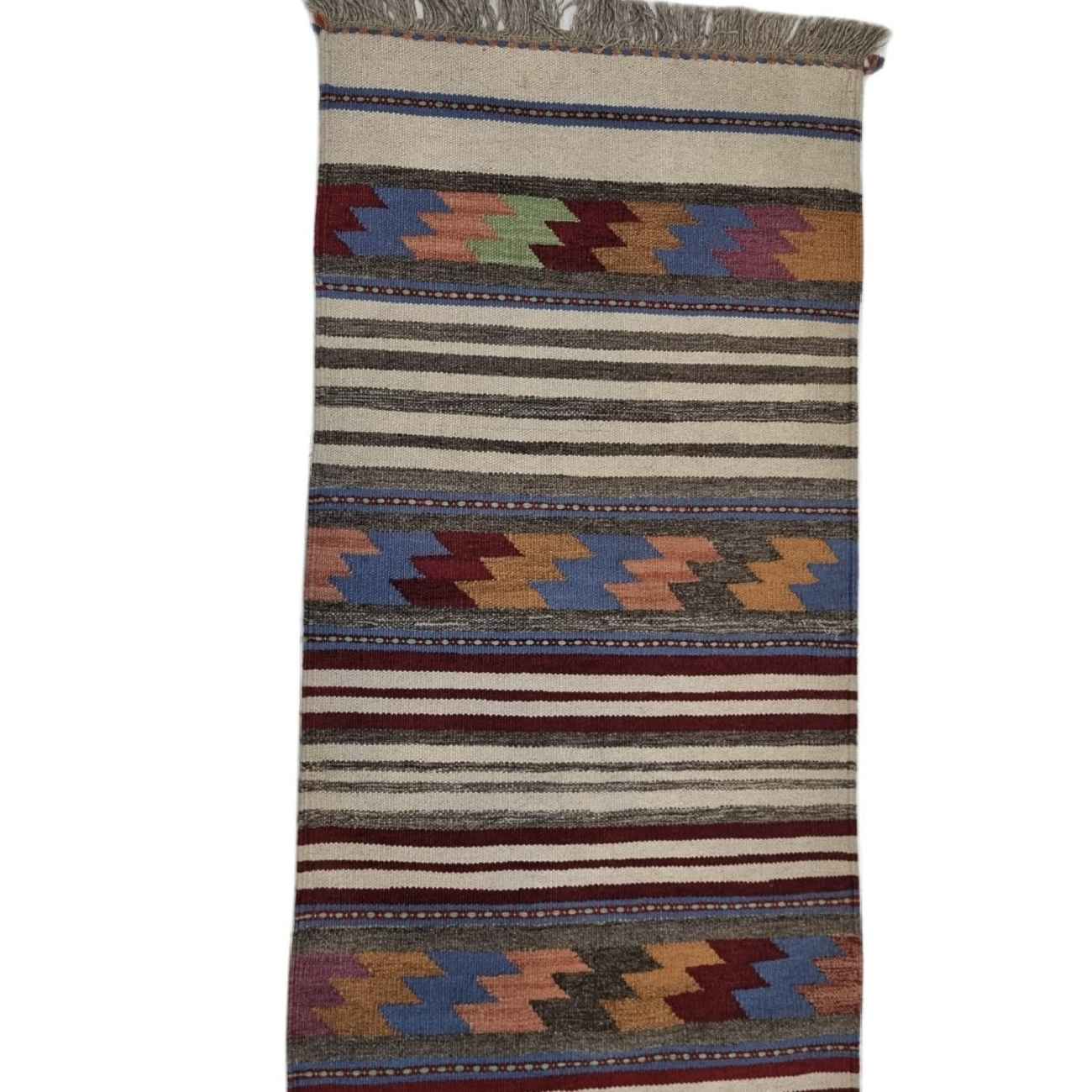 Chemin de Table Tapis Persan avec Design Rayé Traditionnel