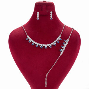 Ensemble de bijoux en argent persan avec pierre précieuse rubis pour femmes