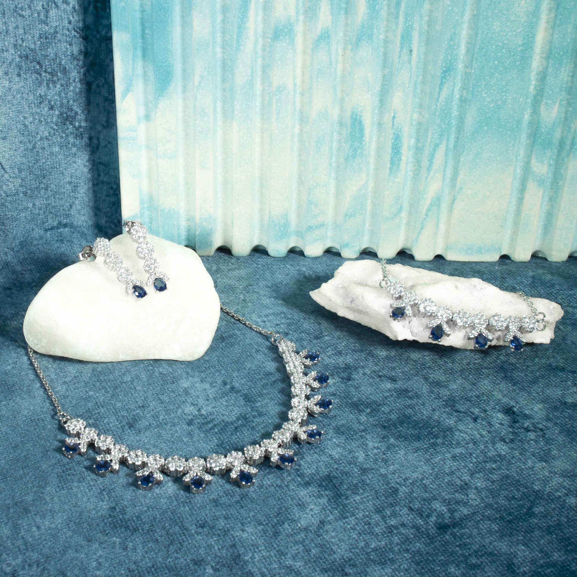 Ensemble de bijoux en argent persan avec pierre précieuse rubis pour femmes