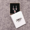 Ensemble de bijoux en argent persan avec pierre précieuse rubis pour femmes Amilis