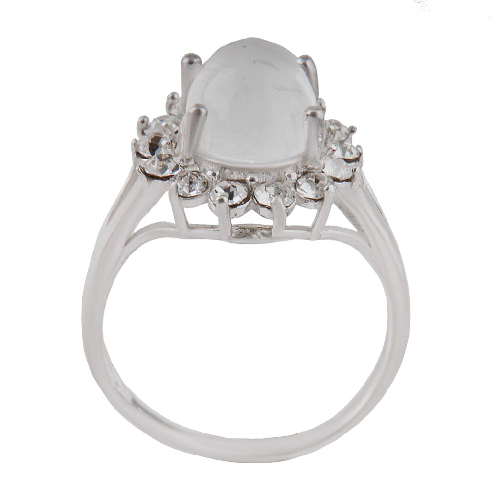 Bague en argent Dur-e Najaf pour femmes Engagement Bliss