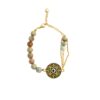 Bracelet Perlé en Acier Persan pour Femme – Œil Protecteur Turquoise