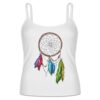 Top débardeur style persan avec bretelles et design attrape-rêves