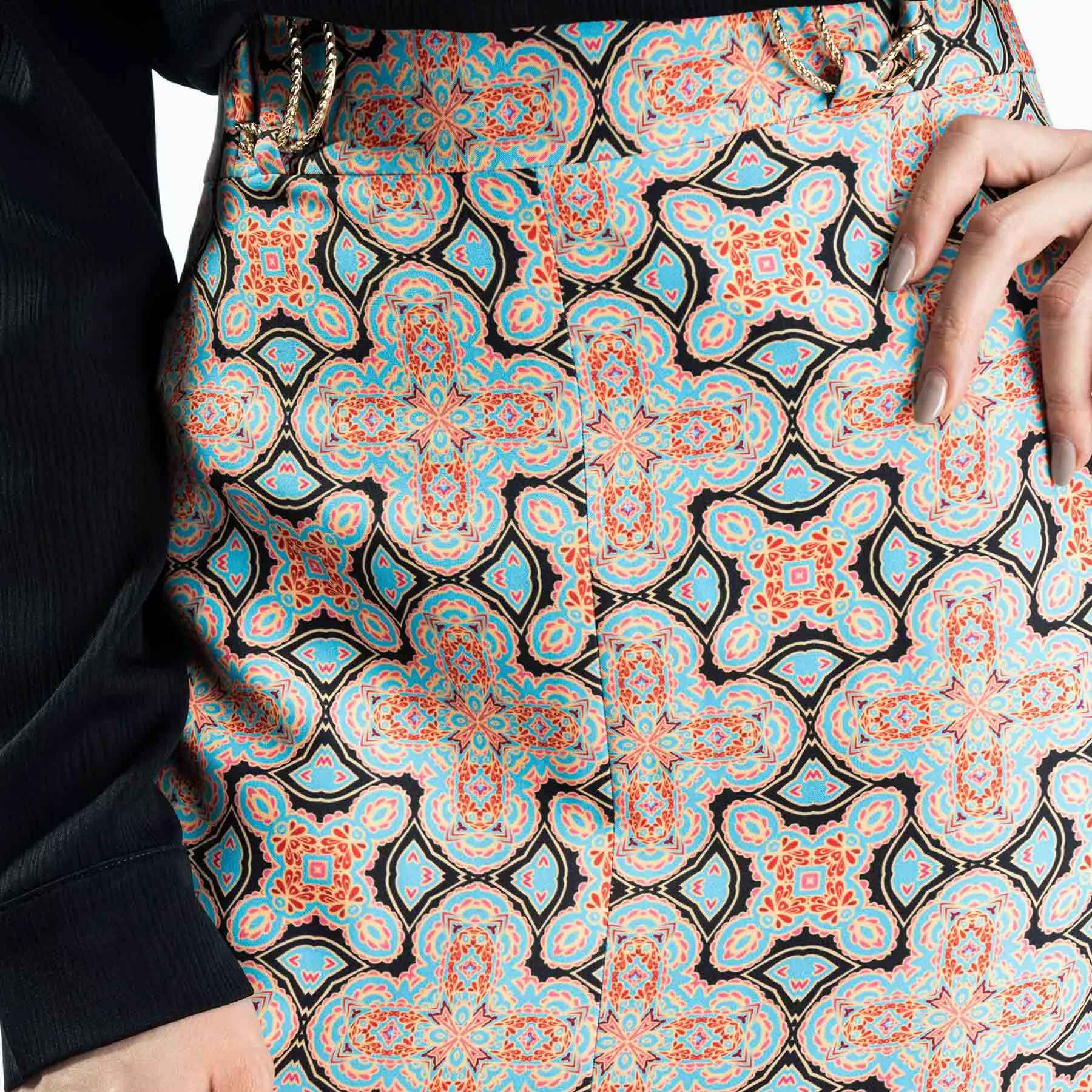 Jupe persane ajustée sans coutures pour femmes