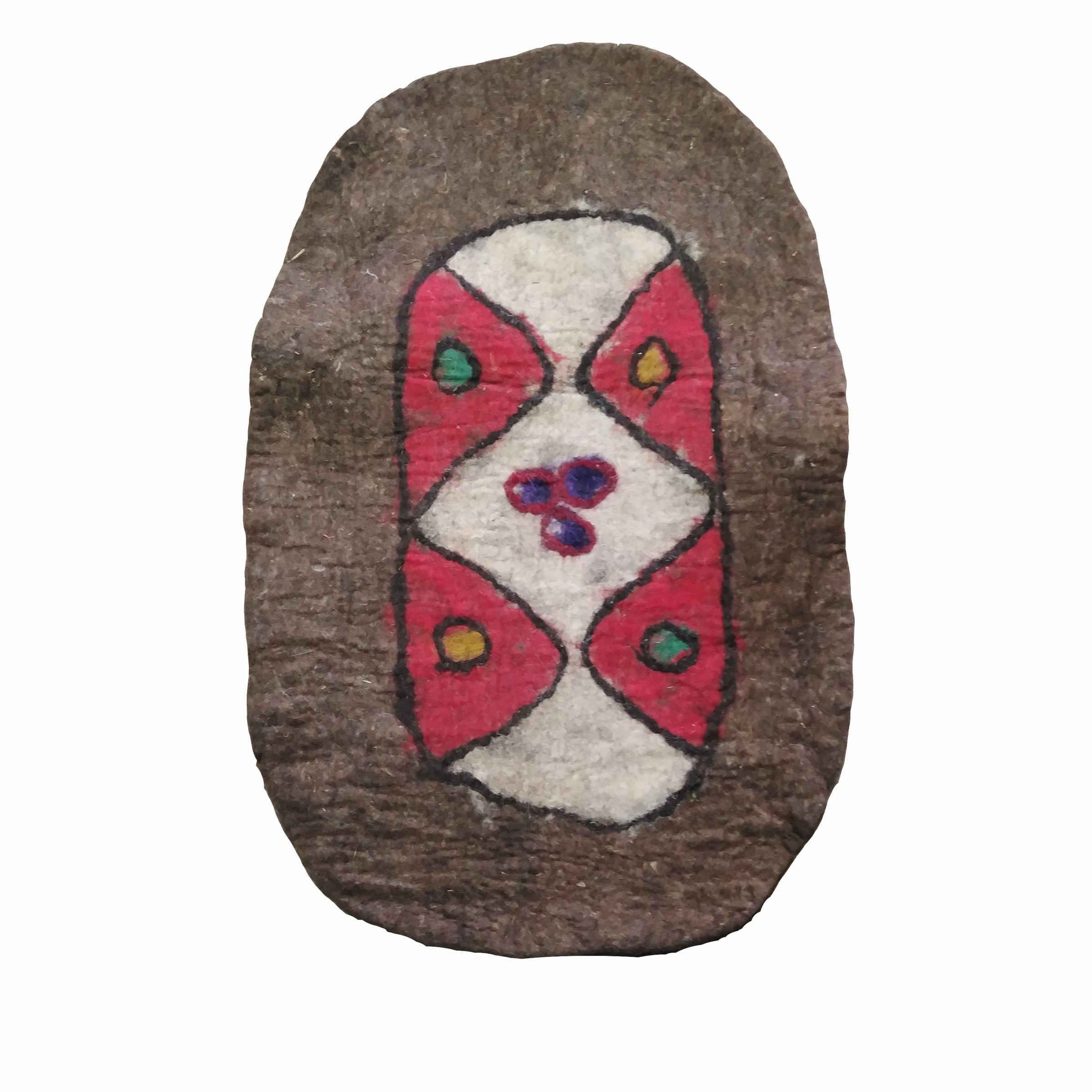 Tapis en feutre de laine persan 100% naturel et fait main Sohrab