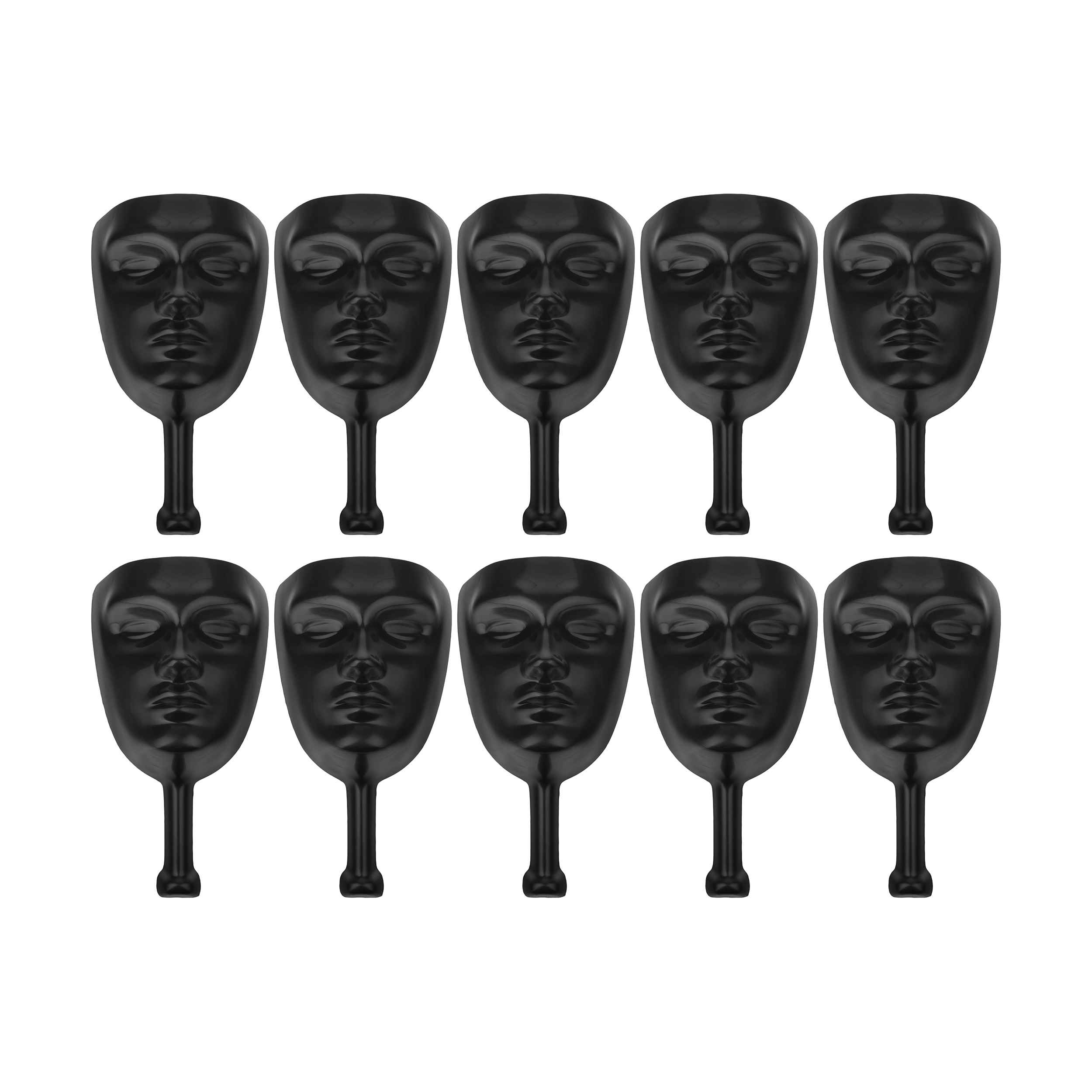 Masques en plastique pour jeu de rôle Mafia - Pack de 10