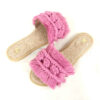 Tongs Boho Chic Macramé pour Femmes avec Bout Rond