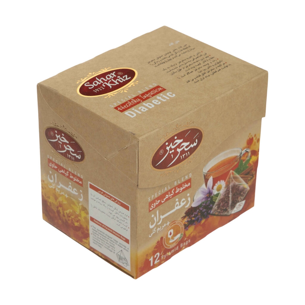Saharkhiz Mélange de Thé Herbal : Safran et Sauge (5 paquets)