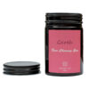 Bougie parfumée en pot en verre avec parfum de gomme