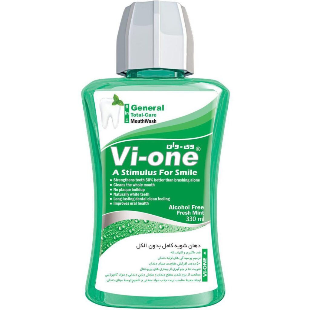 Vi-One General Mouthwash Alcohol Free Mint Flavor 330 ml (x5)