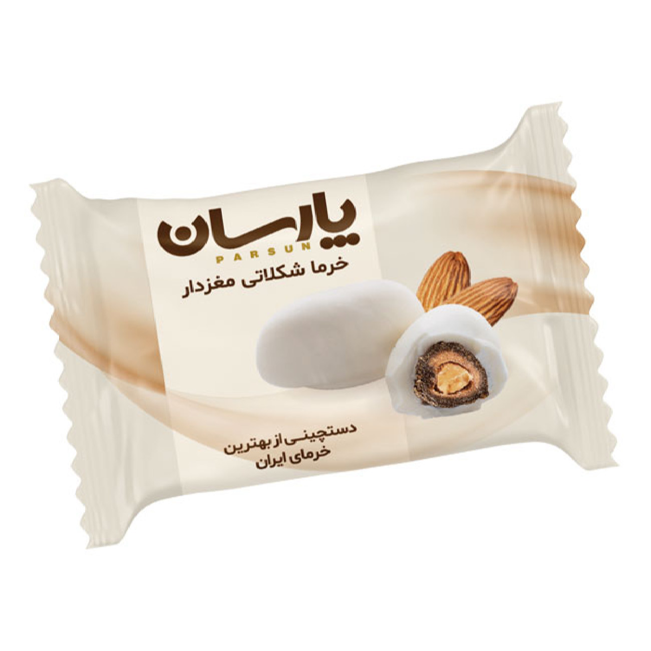 Dattes enrobées de chocolat blanc avec amandes 300g (x2)
