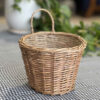 Panier en osier avec une seule poignée, tissé à la main modèle Pearl