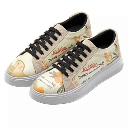 Baskets Imprimé Graffiti – Chaussures Casual Chic pour Femmes Modèle Cheval