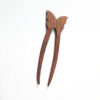 Fourche à Cheveux en Bois Faite à la Main Design Papillon