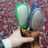 Porte-pinceaux de maquillage en bois Cup fait main en bois naturel